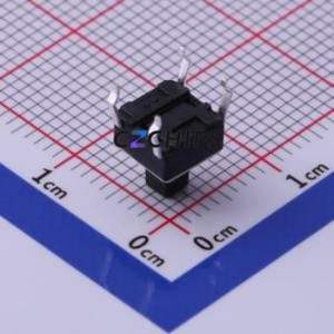 TS-1095T-B2D1 Tactile Switch Through hole Component (THT)-4P,6x6mm Switch Single Pole Single Throw Rectangle Button 1.8N 6mm - Product Image 2