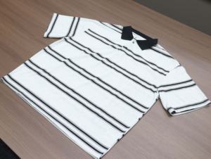 Nuevo Diseño, Camisas a Rayas de Estilo Formal 100% Algodón para Hombre, Servicio OEM, Camisas Polo de Color Contrastante - Product Image 2