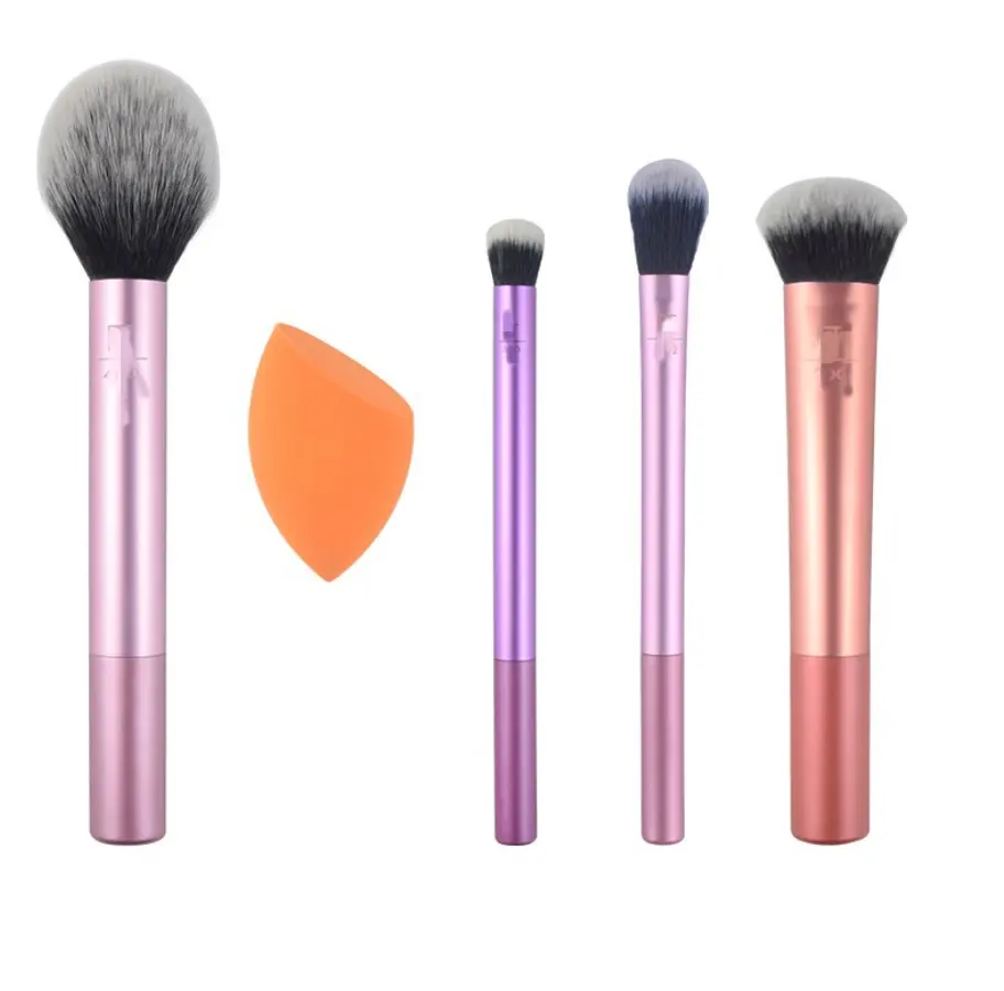 New rt Makeup Brush set 3/4/5 pcs set RT Brush Loose Powder Blush Foundation Face Highlighter Eye Cosmetic Tools with sponges