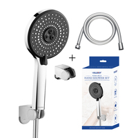 LEELONGS Meilleure vente en ligne Pommeau de douche haute pression en plastique 3 modes pour salle de bain 12cm