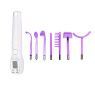Machine faciale galvanique à haute fréquence pour soins de la peau par électrothérapie à écran LCD