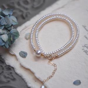 Jianmei Elegant French Natural Freshwater Pearl <b>Necklace</b> 14K Gold Injection <b>Fine</b> <b>Choker</b> with Temperament Collarbone Chain - Product Image 5