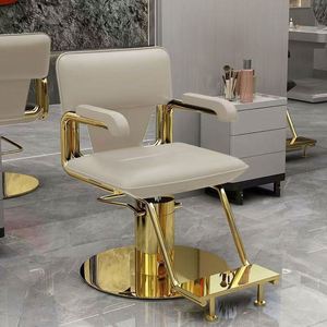 Nouveau design de <span class=keywords><strong>chaise</strong></span> de coiffure blanche pour salon de beauté, fauteuil inclinable moderne pour salon de coiffure, vente en gros Chine - Product Image 1