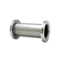 Adaptateur d'adaptateur de mamelon en acier inoxydable, raccords de mamelon, ISO CF demi-bride de mamelon pour raccord de tuyau sous vide 2 pièces
