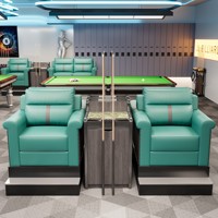 Nouveau modèle de fauteuil lounge haut de gamme en PU de style cassette pour salles de billard et clubs de piscine
