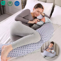 Oreiller de maternité pour le corps oreillers allongés sur le côté des femmes enceintes allaitement soutien du ventre oreiller de maternité pour le corps