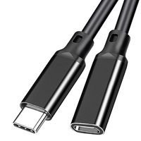 Câble d'extension USB3.2 tressé en PVC, transfert de données 20 Gbps, sortie vidéo 8K, cordon de charge rapide PD pour téléphone, scanner, imprimante, ordinateur portable
