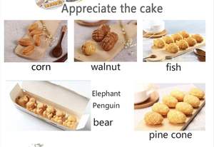 เครื่องทำเค้กรูปปลาวอลนัทแมนจูแบบอัตโนมัติเครื่องทำเค้กแบบไทยากิ - Product Image 6