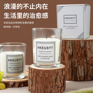Bougie ODIS 100% cire de soja avec logo personnalisé, avec couvercle, aromathérapie, bougies parfumées de luxe, vente en gros, bougies parfumées - Product Image 4