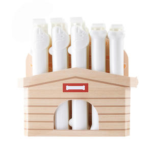 Clips para sellar alimentos Time Machine, paquete blanco de 10 clips reutilizables para bolsas de refrigerios, leche en polvo, almacenamiento de té - Product Image 1