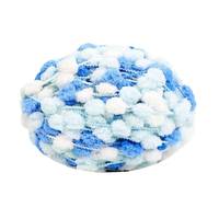 Pelote de fil fantaisie teint à la main, haute résistance, écologique, en mélange de 100 % polyester pour créations originales
