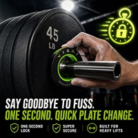 Colliers de serrage VIGFIT à dégagement rapide pour barres standard de 2 pouces – Attaches de sécurité à verrouillage rapide pour haltères et équipements de gym