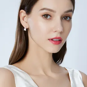 Boucles d'oreilles en argent sterling S925 pour femmes Morgan Stone AliExpress Amazon best-seller tempérament boucle d'oreille accessoires
