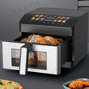 High Dual Basket Digital Color Touch Control <strong>Air</strong> Fryer Stainless Steel Multifunctional Household Electric Cooking Easy <strong>Air</strong> <strong>Fry</strong> - Product Image 1