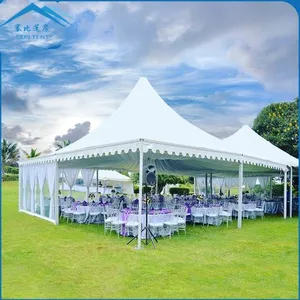 Özel 2024 yeni parti Marquee çadır alüminyum PVC 4x4m 5x5m 6x 6m Pagoda çadırı olaylar restoran için