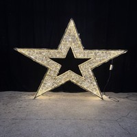 3D Weihnachtsstern LED PVC-Ornament für Außenbereich, Hochzeit & Heimdekoration, Halloween, Mehrfarbig, IP65-zertifiziert