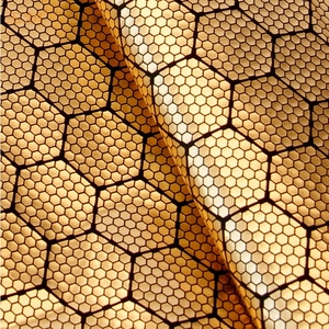 Vải Giữ Nhiệt Tổ Ong Công Nghệ Mới Vải Taffeta Nylon Phản Xạ Nhiệt Lá Bạc Vàng - Product Image 1