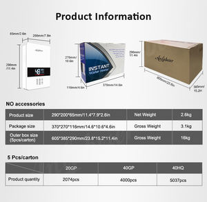 Factories Production Long Lifespan <b>Safety</b> ELCB Whole House 220v 6kw Tankless <b>Electric</b> Water Heater - Product Image 6
