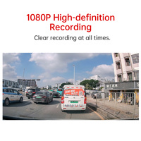 Caméra de recul Carlover Truck 1080P 4 canaux IPS BXD avec système d'angle mort, enregistreur vidéo H.264, dashcam IA et vision nocturne Starlight