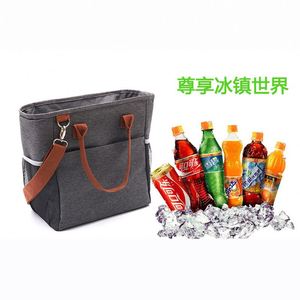 Stylish Reusable <b>Cooler</b> Tote Lunch Box for Women Convenient Shoulder Strap and <b>Water</b> <b>Bottle</b> Holder <b>Cooler</b> Lunch Bag - Product Image 3
