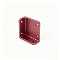 Support de moteur en aluminium 7075 usiné CNC sur mesure, anodisé rouge, pour voiture RC, drone, équipement d'automatisation