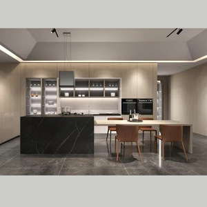 Pronto per il montaggio Rta MDF lacca grigio in legno massello Zofa armadio da <span class=keywords><strong>cucina</strong></span> moderna <span class=keywords><strong>lastra</strong></span> mobile da <span class=keywords><strong>cucina</strong></span> per la soluzione del progetto Dubai - Product Image 6