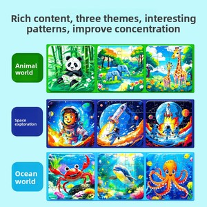 Tavola Magnetica Personalizzata per <span class=keywords><strong>Puzzle</strong></span>, Giocattoli Educativi per Bambini in Inglese, Materiale Cartaceo Transfrontaliero <50 Pezzi, Età 0-24 Mesi - Product Image 2