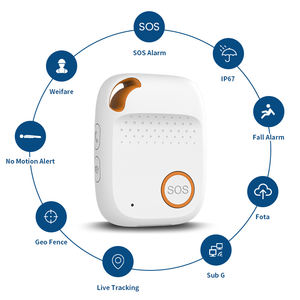 Botão SOS para Crianças/Seniores/Pacientes/Trabalhadores Solitários, Alarme de Detecção de Queda, Localizador <span class=keywords><strong>GPS</strong></span> Pessoal à Prova d'Água IP67 4G - Product Image 3
