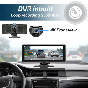 8.1inch không dây Carplay màn hình 4K Front & 1080P Rear View màn hình cảm ứng không dây Carplay Android Auto Airplay mirrorcast <span class=keywords><strong>Bluetooth</strong></span> - Product Image 4