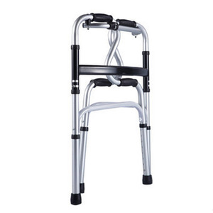 Kaishengyuan Double Bend <b>Walker</b> Aluminum Alloy Folding Walking Aid For <b>Elderly</b> Disabled Support Mobility Assistance - Product Image 2