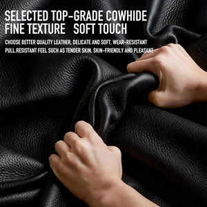 Lit plateforme en bois <span class=keywords><strong>de</strong></span> pin massif LOONGFUNG avec tête <span class=keywords><strong>de</strong></span> lit en cuir véritable renforcée, cadre <span class=keywords><strong>de</strong></span> lit <span class=keywords><strong>de</strong></span> qualité professionnelle - Product Image 4