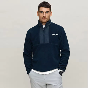 Sweat à capuche de golf pour homme avec fermeture éclair courte, blocs de couleur, anti-humidité, haut de <span class=keywords><strong>performance</strong></span> - Product Image 5