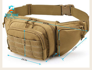 Top One Hombres Durable Oxford Diseño táctico Multifuncional Ocultar Llevar Hip Bum Pack Deportes al aire libre Riñonera de viaje - Product Image 6
