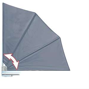 Pare-soleil en forme d'éventail pour balcon, protection solaire - Product Image 4