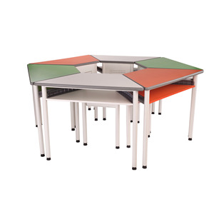 Henmei School <b>Desks</b> HM-598-1 Metal Student <b>Study</b> <b>Desk</b> For Primary And Secondary Schools Classroom Use - Product Image 1