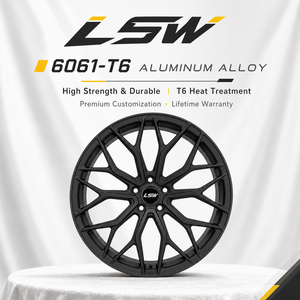 LS8189 18x8.5 19x9.5 20x10 5x120 Ruedas Forjadas Escalonadas de Primera Calidad, Precio Directo de Fábrica, Negro Satinado para BMW - Product Image 4