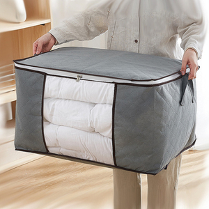 Non-woven storage bag thickened cotton quilt storage bag dustproof Breathable Foldable storage box