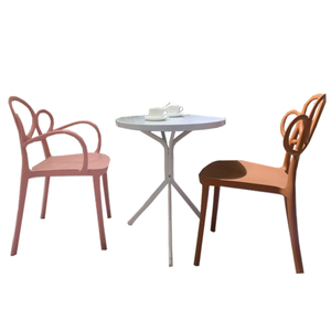 Venta al por mayor de muebles modernos pequeños de hierro negro de metal redondo comedor sillas de <span class=keywords><strong>cocina</strong></span> y mesas <span class=keywords><strong>para</strong></span> cafetería - Product Image 2