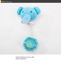 Usine directe en gros transfrontalier mignon chat chien jouet en peluche vache éléphant ours en corde de coton balle en caoutchouc emballé dans des sacs