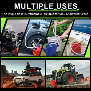 Pompe centrifuge en plastique PEILI FN201A avec tuyau d'admission rétractable, pompe de transfert de carburant, buse automatique, 3,8 GPM, 12-15W, certifiée ATEX - Product Image 4