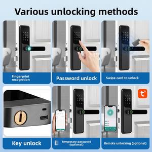 Cerradura Inteligente con Reconocimiento de Huellas Dactilares Avanzado y Código Temporal para Apartamentos y Edificios Comerciales - Product Image 3