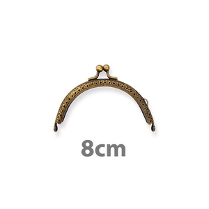 Chiusura per borsa Ilan 8cm con telaio in metallo per manico borsa 36186 - Product Image 1