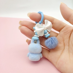 <span class=keywords><strong>2025</strong></span> Hot 8 Màu sắc New Kawaii phim hoạt hình dễ thương đổ xô 3D thỏ <span class=keywords><strong>Keychain</strong></span> cổ điển Hàn Quốc xe mặt dây chuyền túi treo thời trang - Product Image 6