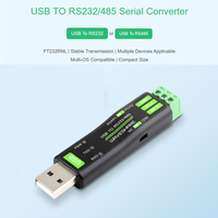 Convertidor USB a RS232/485 Serial, FT232RNL Original Integrado, Compatible con Múltiples Dispositivos, Soporte Multi-SO para Mac, Linux, Android