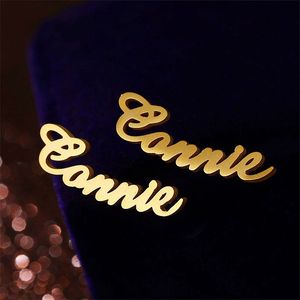 YBcustom Gold Plated Stud Designs <strong>Jewelry</strong> Fashion Women Punk Indian Silver <strong>Stainless</strong> <strong>Steel</strong> Cross Girls Drop Earring for Woman - Product Image 4