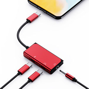 Ugreen 3 In 1 <b>Type</b> <b>C</b> <b>Adapter</b> Aluminum Alloy With Audio Output For Mobile Phone PD Fast Charging - Product Image 1