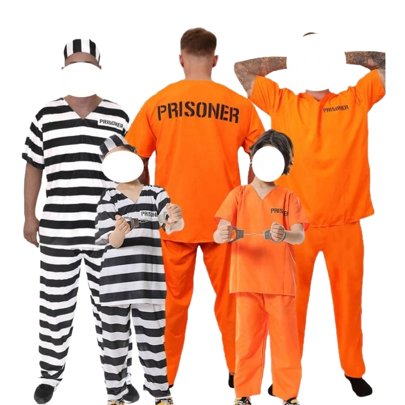 Disfraz De Prisionero Naranja Para Niños – Mono Con Cremallera Para Cosplay Y Halloween