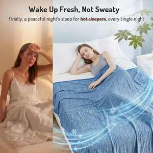 Couverture rafraîchissante confortable pour les personnes ayant chaud la nuit, taille Queen, Q-Max>0.4, tissu PolarEdge, <span class=keywords><strong>couvertures</strong></span> légères et fraîches pour l'été - Product Image 4