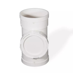 PVC UPVC Drainage Standpipe Tee Plumbing Fittings Equal Diameter Tee Drainage Fittings