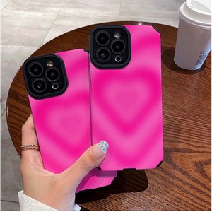 Cover per Cellulare in Pelle Artificiale TPU con Stampa Cuore e Rosa per iPhone X Xr Xs 11 12 13 14 15 16 17 18 Pro Max - Product Image 2